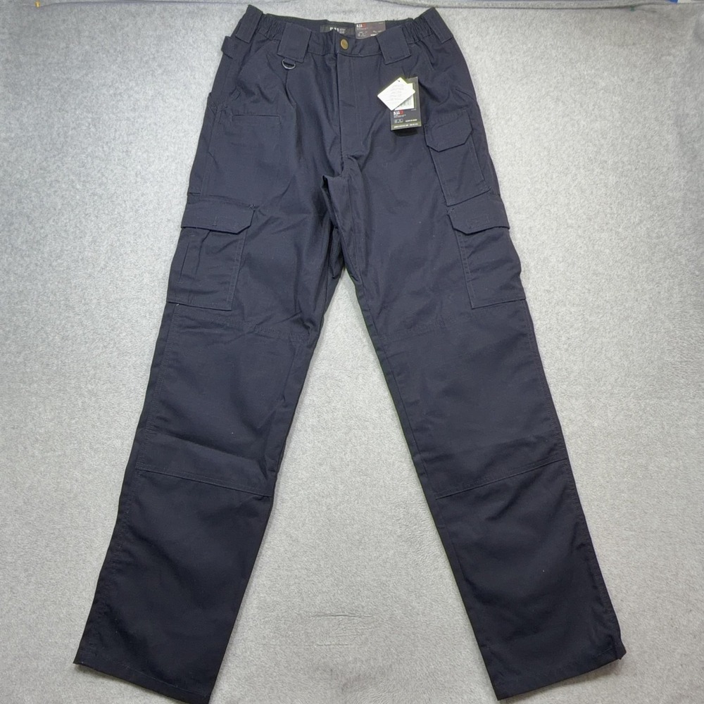 5.11 Tactical Taclite Pro Pants Mens 32x34 Navy Cargo Ripstop Workwear Pockets